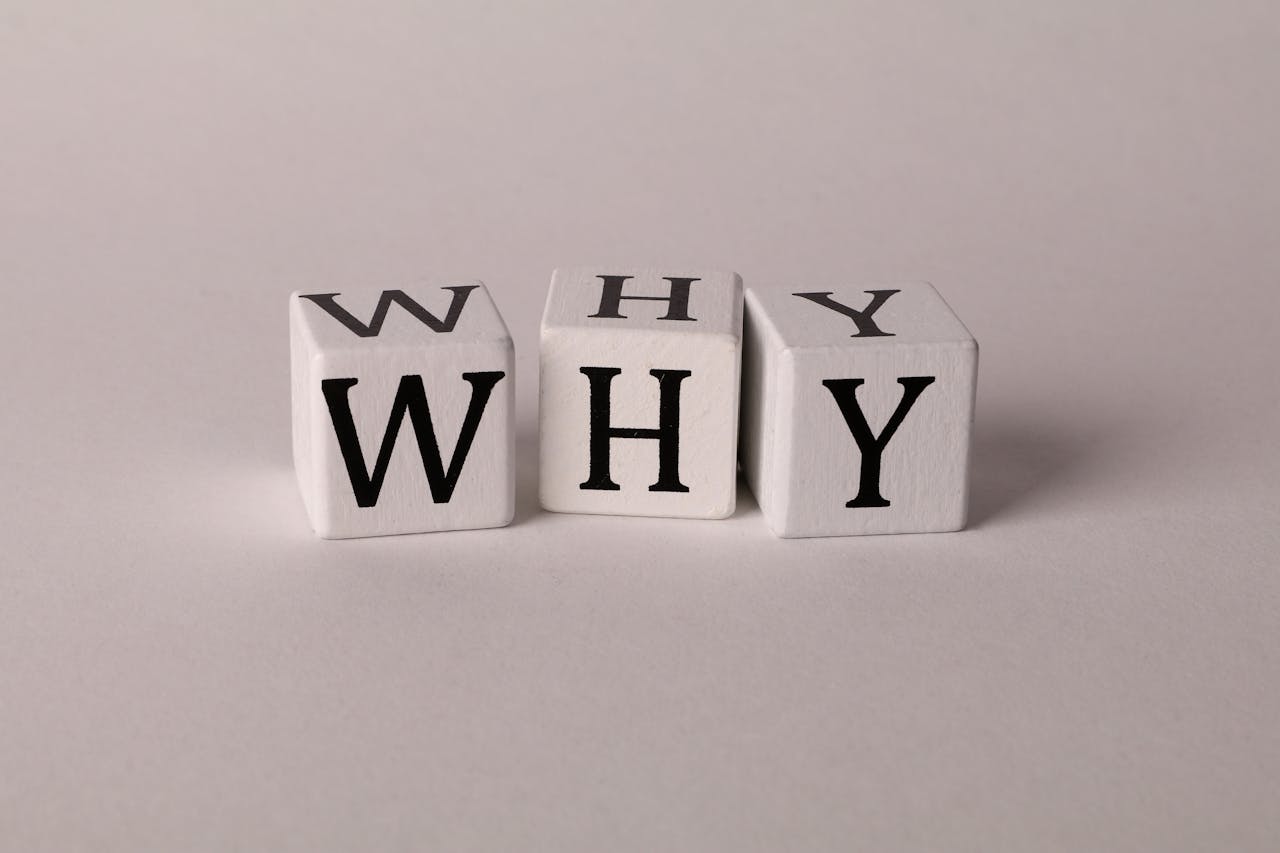 In foto, la parola "Why".