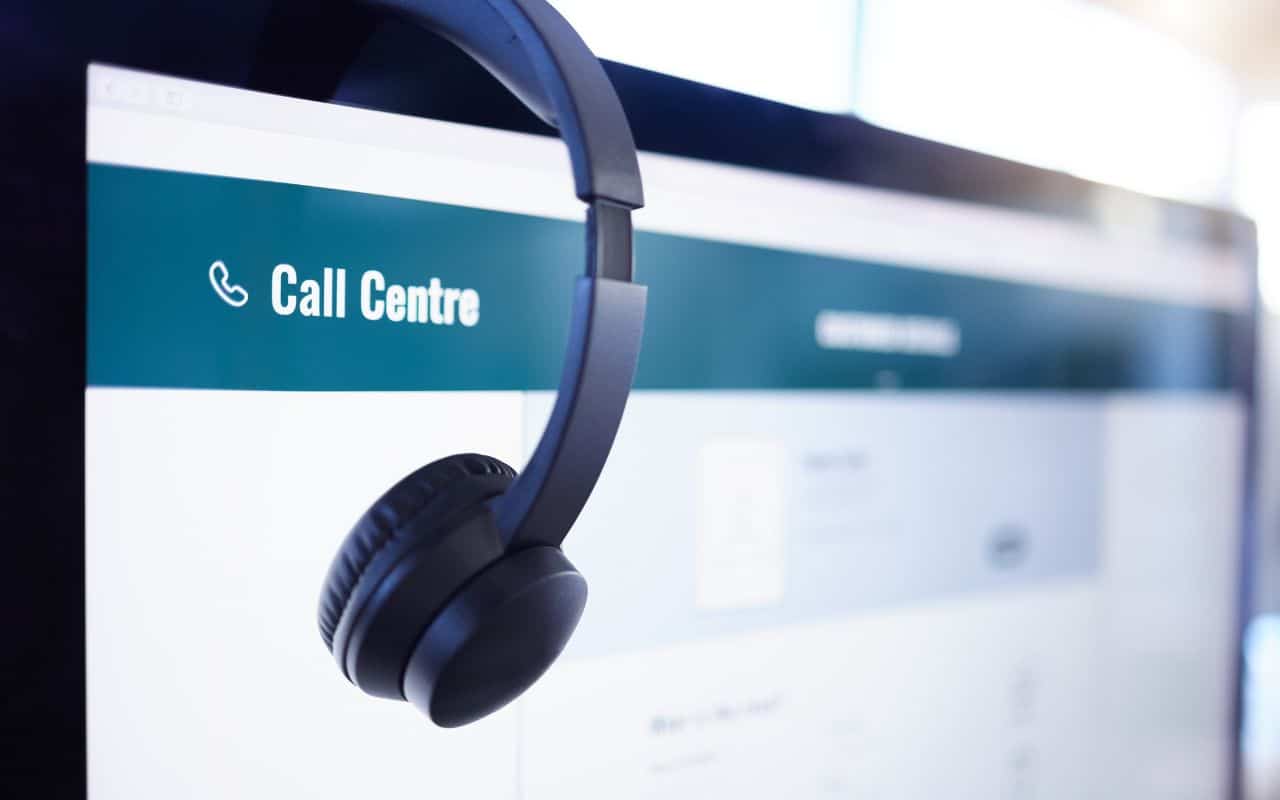 In foto, un software per call center.